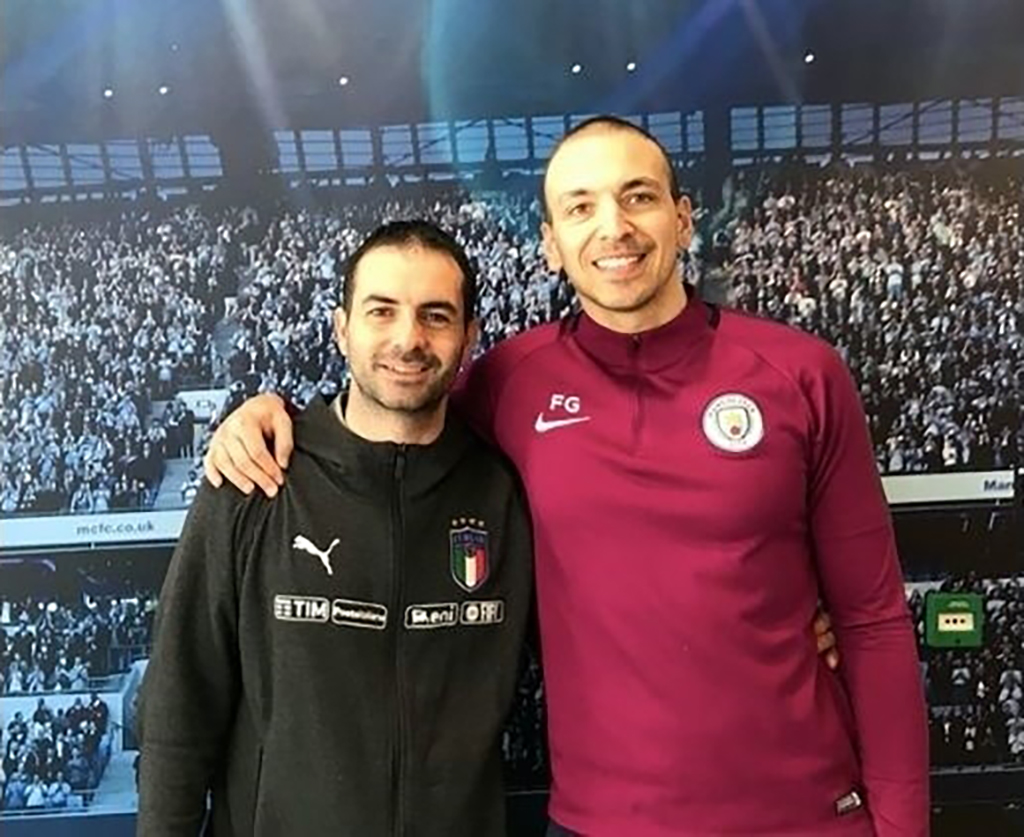 osteopata AS Roma Walter Martinelli con Federico Genovesi